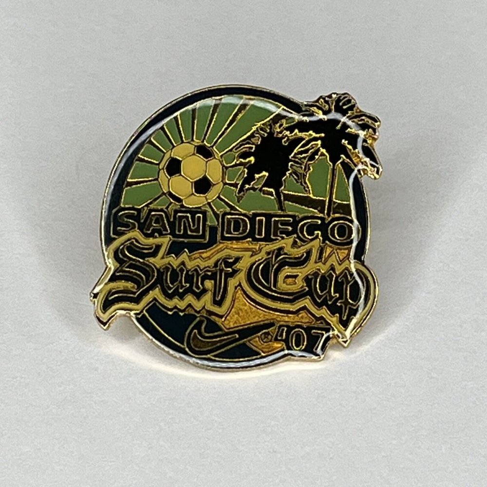 San Diego Surf Soccer Club Lapel Pin 2007 Tournament Youth Futbol